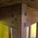 Arts and Crafts oak drop leaf table circa 1900.