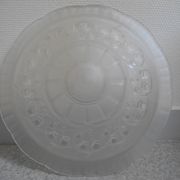 antique Art Deco Maynadier French glass chandelier basin