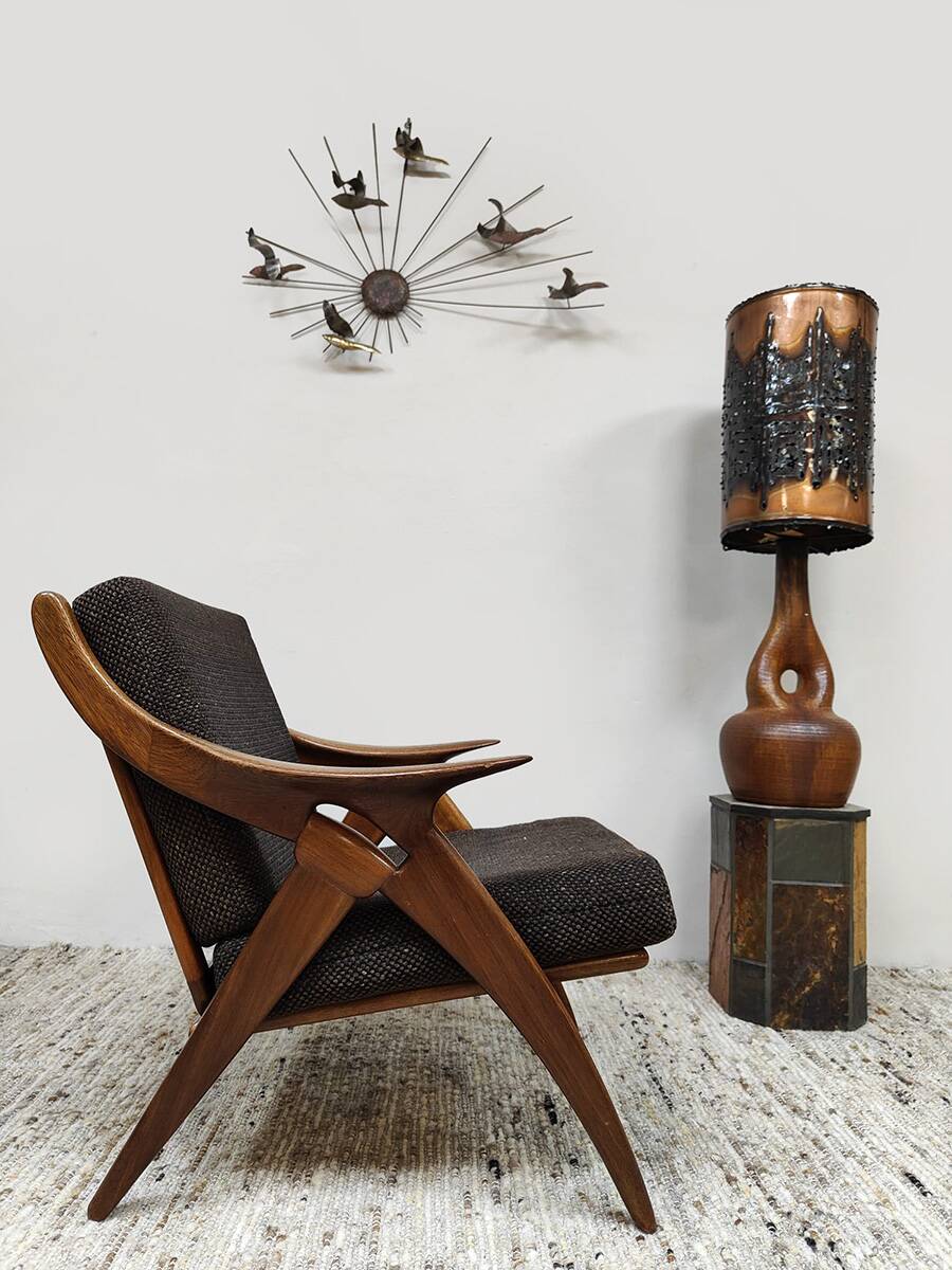 Dutch design 'De Knoop' easy chair armchair De Ster Gelderland 1960s