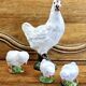 Poule terracotta Bavent XIX yeux sulfure