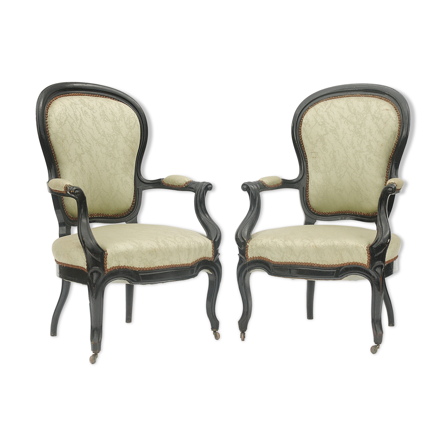 Paire de fauteuils de style Louis Philippe