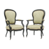 Pair of Louis Philippe style armchairs