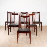 6 chaises en palissandre, Arne Vodder, Sibast furniture, Danemark