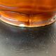 Large vintage brown caramel ceramic jug - Sarreguemines Model