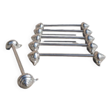 expensive silver metal snail door