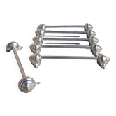 porte couteux escargot métal argenté