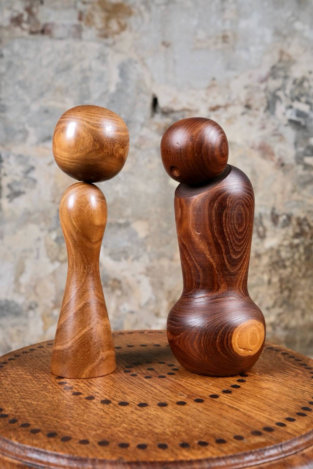 Minimalist kokeshi, by Harumine, Japan, 1960s