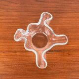 Vintage Scandinavian art glass bowl by Magnor, 1970s.