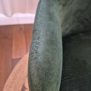 Fauteuil design italien torre 1961 – modèle da vinci 02 – velours vert