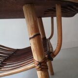 Rattan coffee table called lemon, vintage 1950