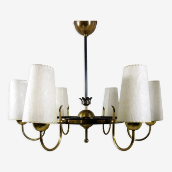 Brass chandelier finland 1950’s