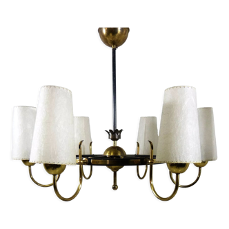 Brass chandelier finland 1950’s