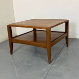 Table basse scandinave danoise en teck et formica, années 1950