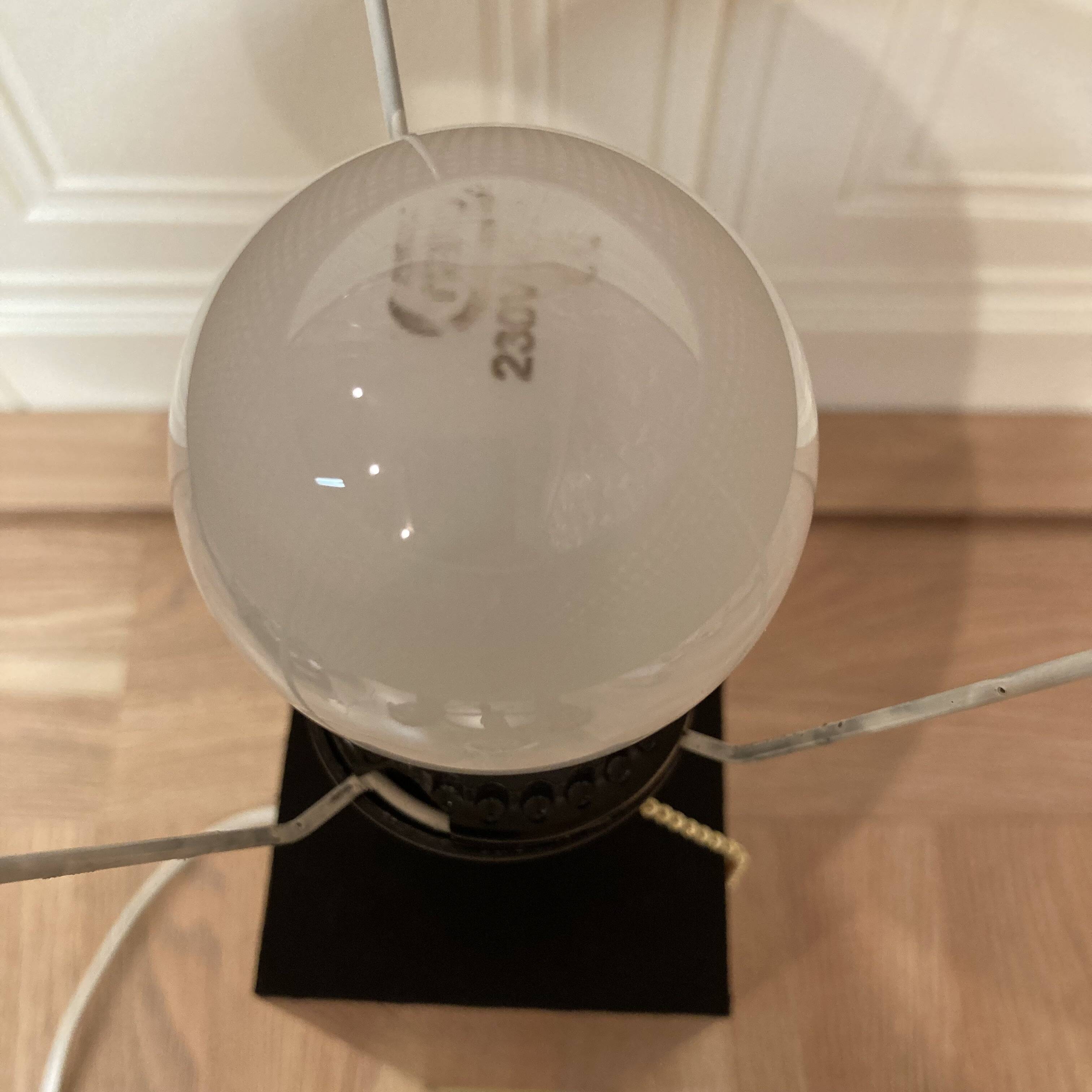 LARGE ROSEWOOD LAMP SCANDINAVIAN DESIGN 1960.