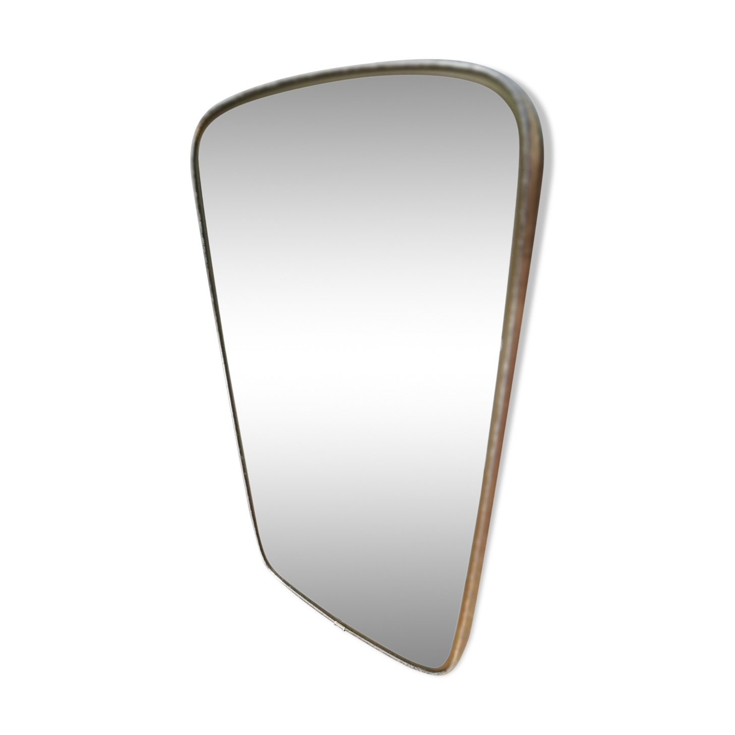 Mirror freeform asymmetrical modernist 50 60 s 57x36cm