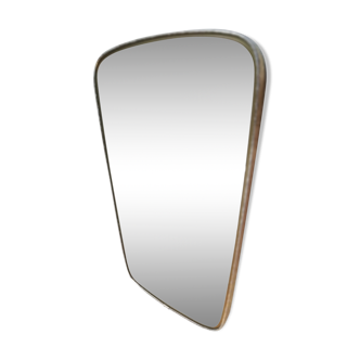 Mirror freeform asymmetrical modernist 50 60 s 57x36cm