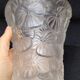 Vase floral Josef Inwald Verrerie Barolac En Verre Pressé Moulé Dépoli Art