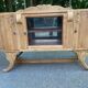 Vintage wooden display cabinet art deco 1940s