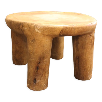 Palm wood table, unique piece, XX th