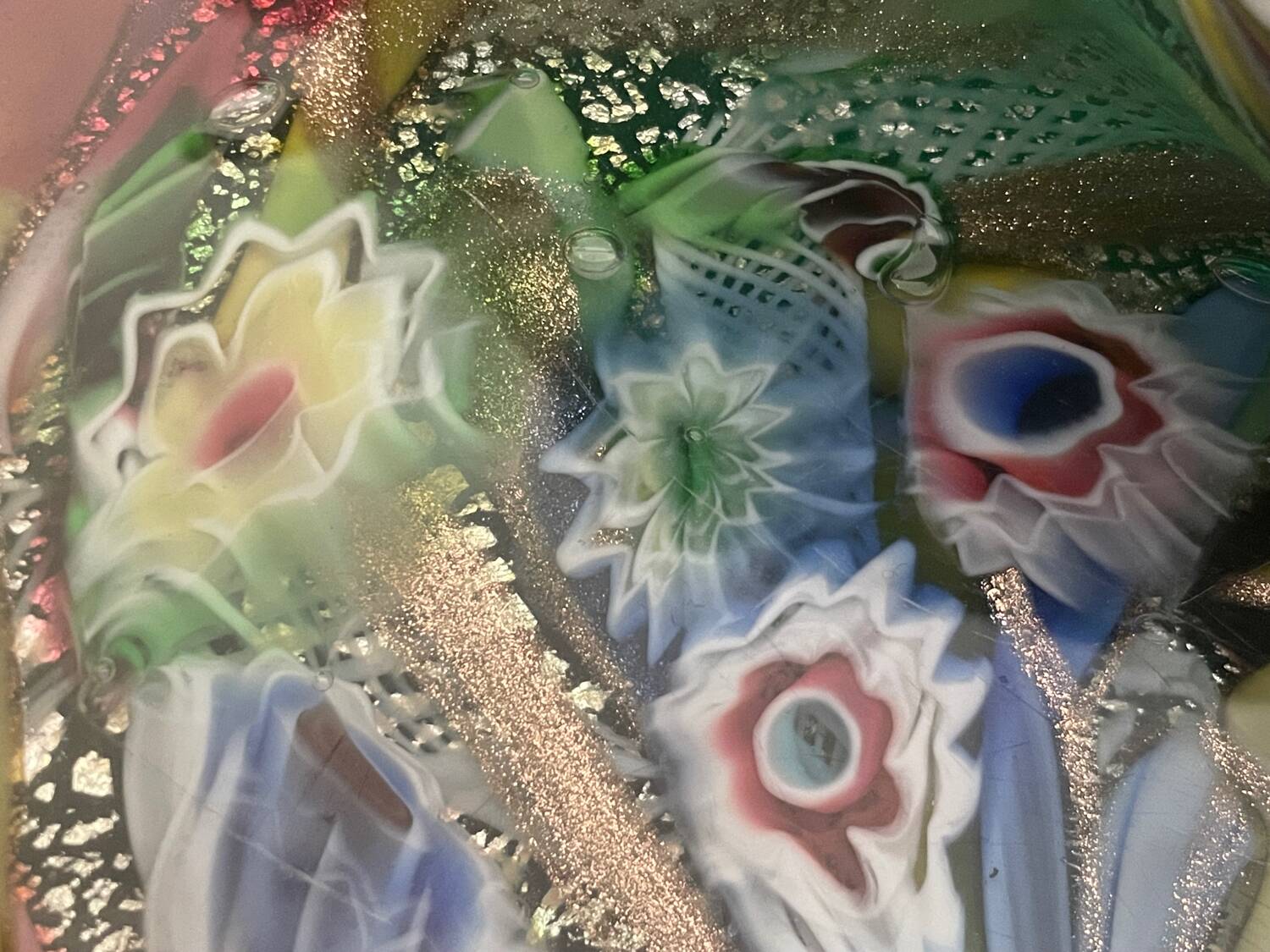 Murano “tutti frutti” AVEM pocket ashtray circa 1950