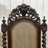 Louis XIII style armchair in oak - early 20th century