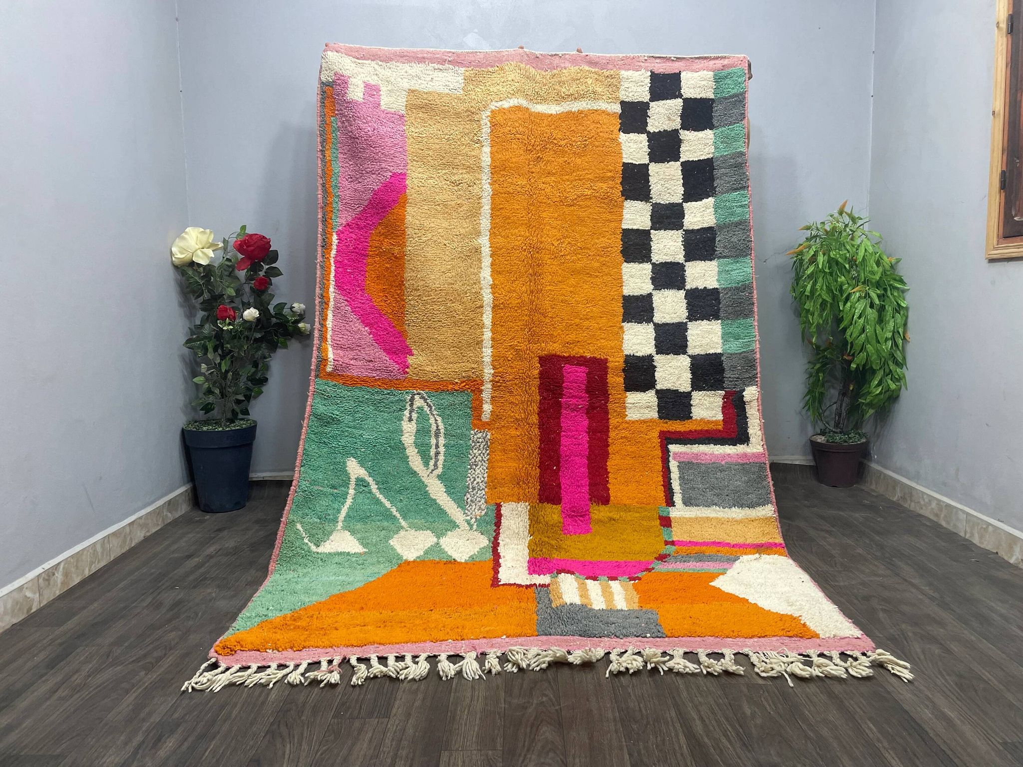 Tapis berbère en laine pure 2.5 x 1.5 m