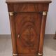 Empire-style bedside table in walnut