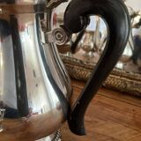 Service à thé et à café en métal argenté et bakélite