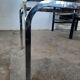 Table basse chrome, verre fumé