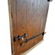 hand-forged studded castle doors + frame from the 1800s/1900s