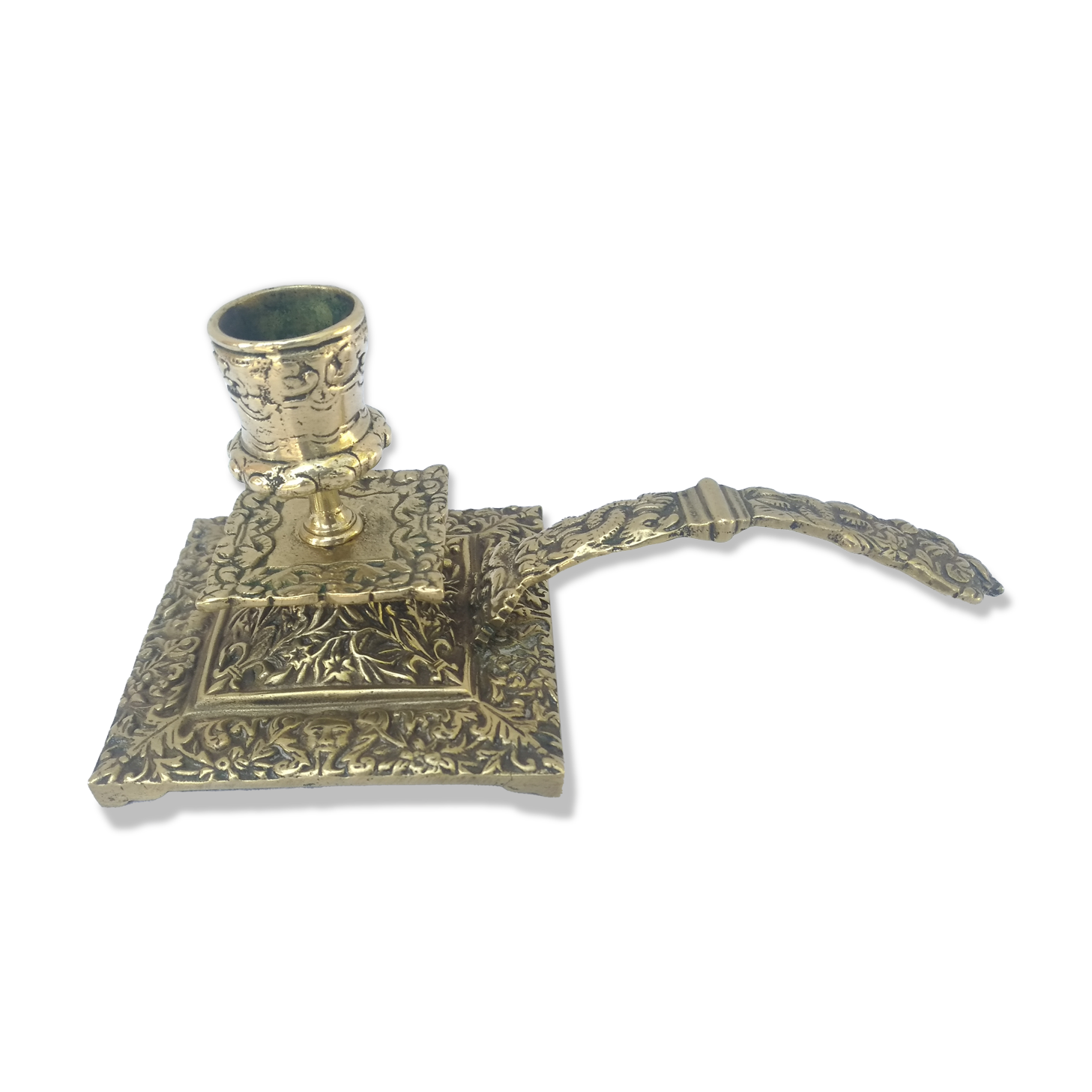 Bronze hand candlestick