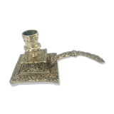 Bronze hand candlestick