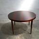 Vintage rosewood extendable Scandinavian round table by Kai Kristiansen for Skovmand and Anders