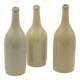 Enamelled stoneware/ceramic bottle, olive oil, oil cruet, old, vintage
