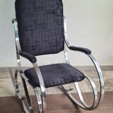 Italian Chrome Rocking Chairs