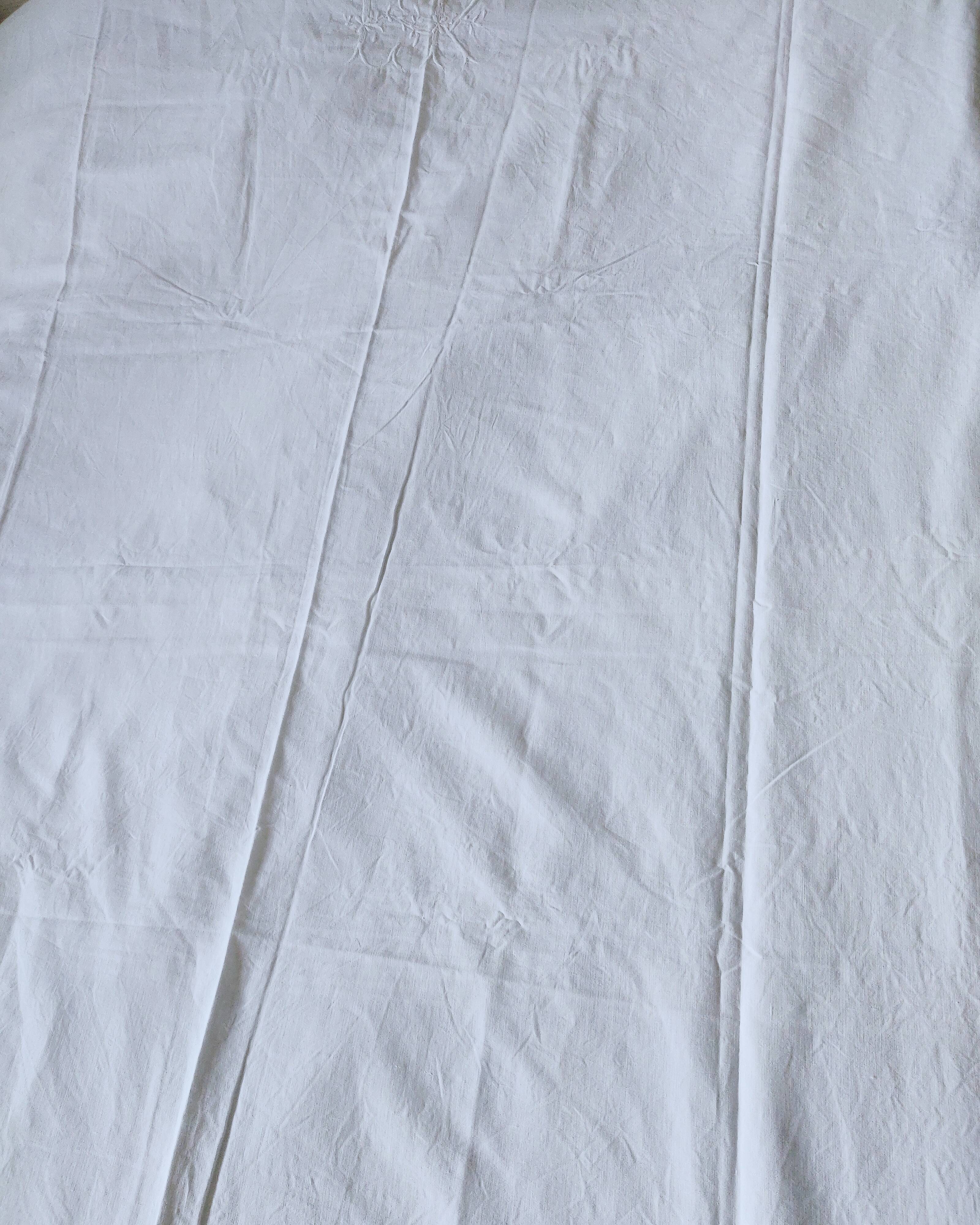 190 x 260 cm "CK" antique linen flat sheet