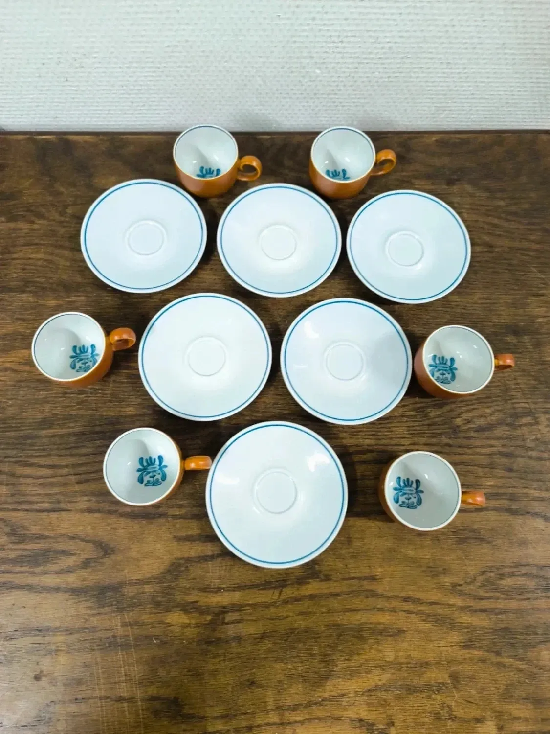 Set of 6 cups + saucers Villeroy and Boch Chekiang