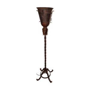 Lapadaire fer forgé et cuivre