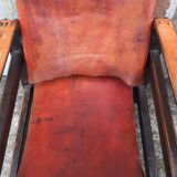 Pair of safari-style armchairs, 1930s