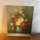 Peony bouquet painting