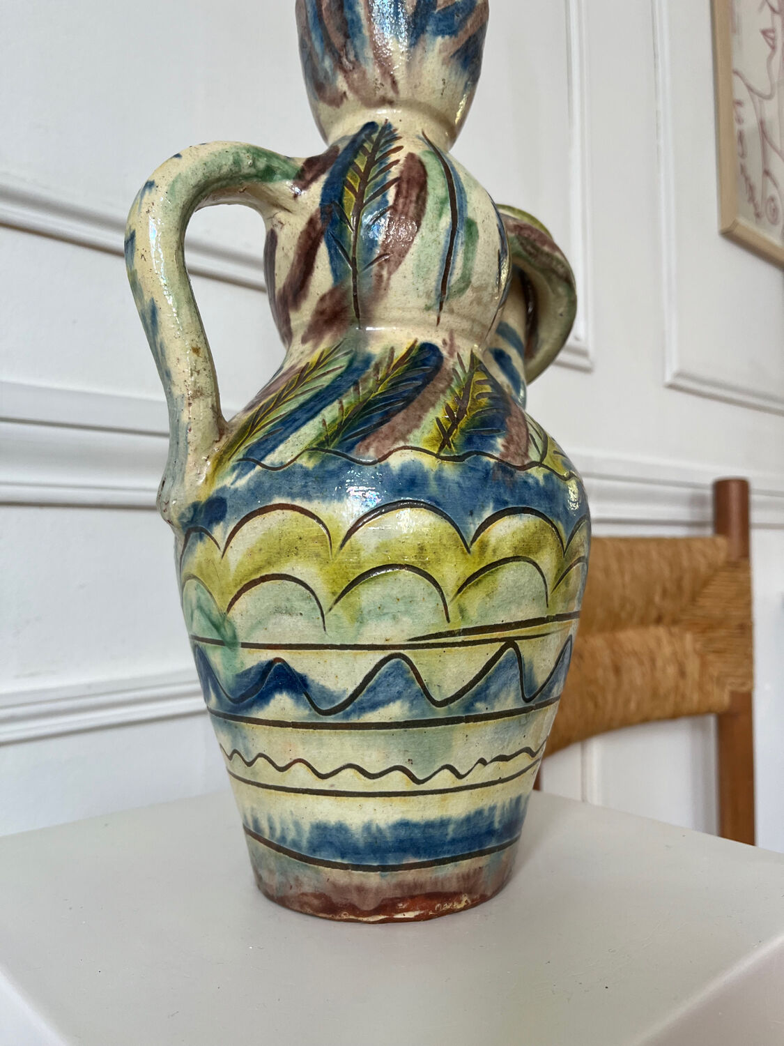 Anthropomorphic ceramic vase