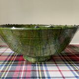 Emerald green Tamegroute salad bowl D28