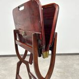 Folding table in mahogany in the style of the Vienna Secession.