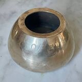 Three brass candlesticks
