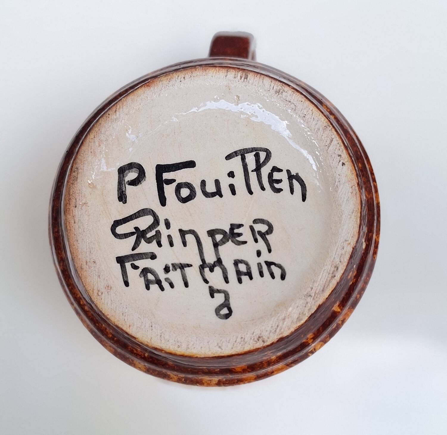 Part of a Quimper ceramic dinner service signed Paul Fouillen