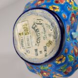 Longwy Enamel Basket shape No. 1 decor 5874