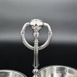 Vintage appetizer display stand with three bowls