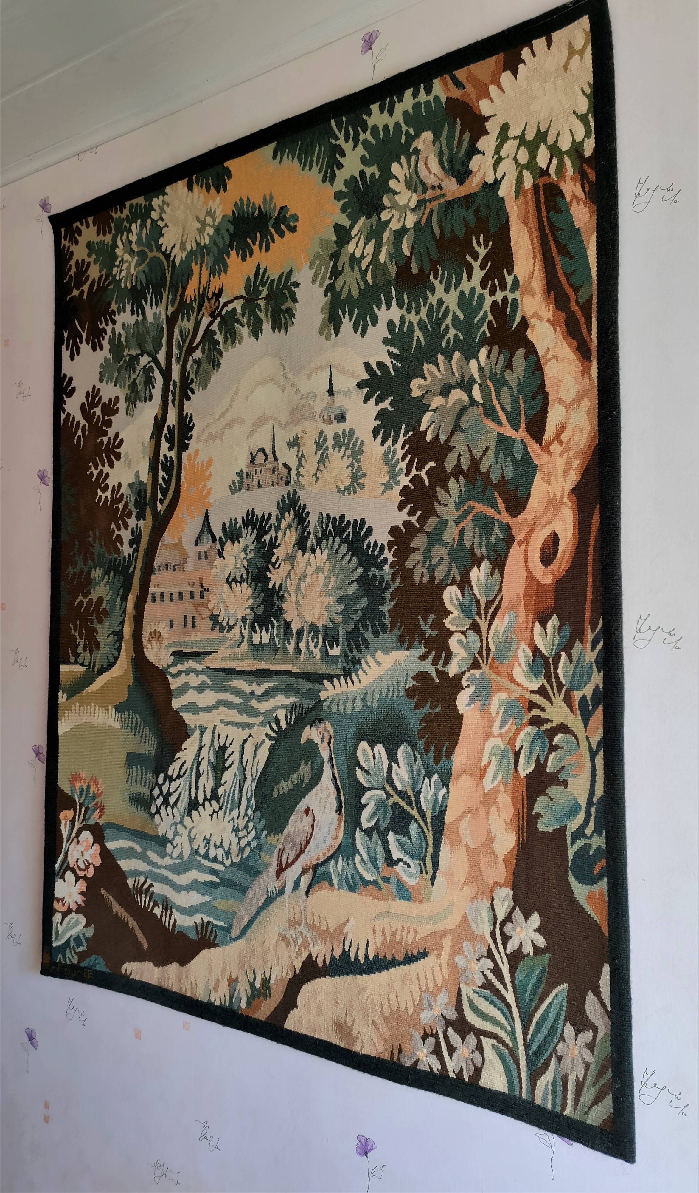 AUBUSSON TAPESTRY Unique model based on a cartoon by Alain Queyrut
