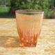 7 vintage pink water glasses