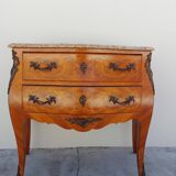 Louis XV chest of drawers in rosewood marquetry